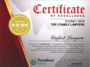 Sydney Family Lawyers Award